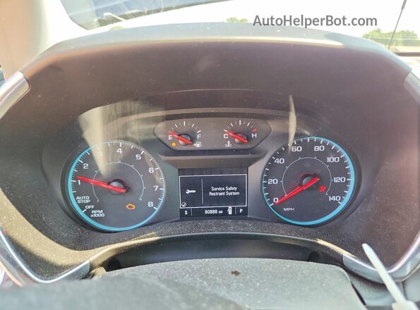 3GNAXHEV4LS737533 2020 CHEVROLET EQUINOX Blue Вид щитка приладів