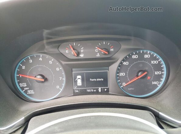 3GNAXHEV6JS563042 2018 CHEVROLET EQUINOX Белый Вид щитка приборов