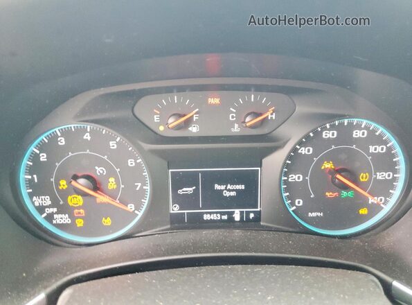3GNAXHEV7LS733900 2020 CHEVROLET EQUINOX Silver Widok zestawu wskaźników