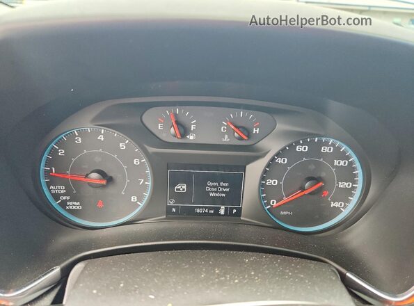 3GNAXHEV8MS147384 2021 CHEVROLET EQUINOX Silver Instrument cluster view