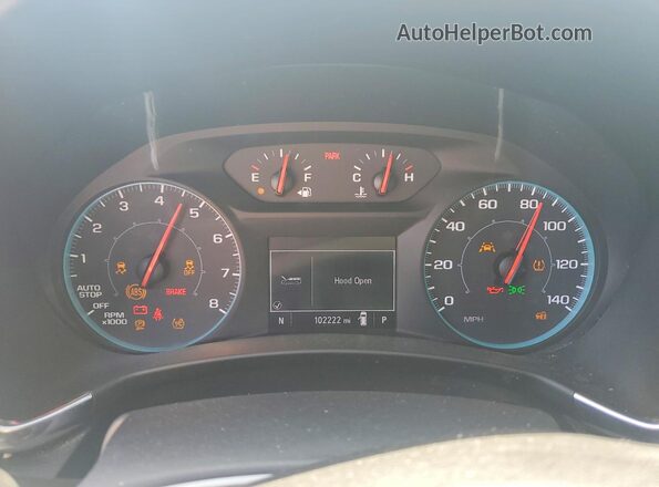 3GNAXHEV8MS177971 2021 CHEVROLET EQUINOX White Widok zestawu wskaźników