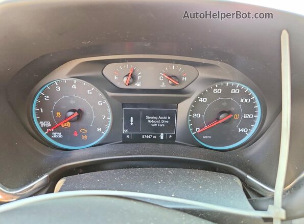 3GNAXHEV9LS525663 2020 CHEVROLET EQUINOX Gray Widok zestawu wskaźników
