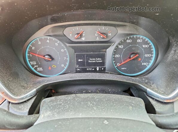 3GNAXHEV9LS527896 2020 CHEVROLET EQUINOX Gray Widok zestawu wskaźników
