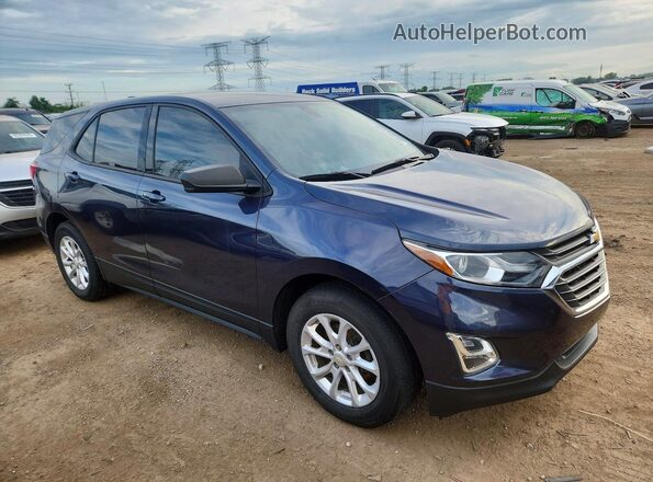 3GNAXHEVXJL360486 2018 CHEVROLET EQUINOX Синий Передняя правая четверть
