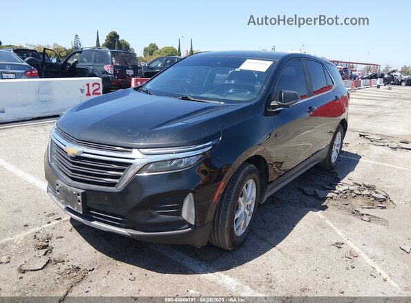 3GNAXJEG3PL262157 2023 CHEVROLET EQUINOX Black წინა მარცხენა ხედი სამი მეოთხედიდან