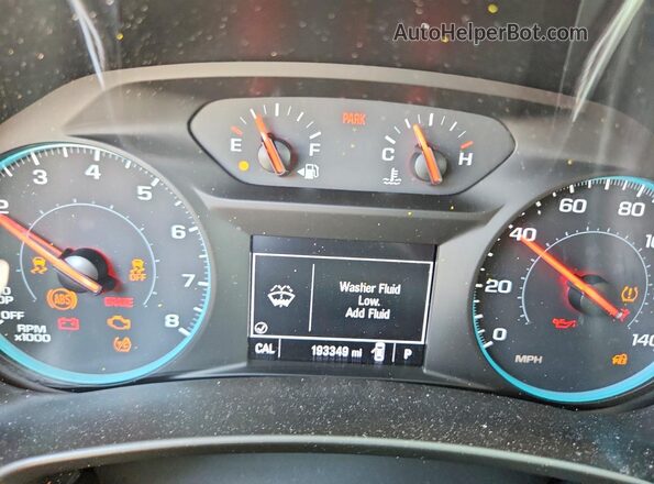 3GNAXJEV1JS551632 2018 CHEVROLET EQUINOX White Instrument cluster view