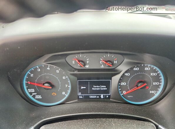 3GNAXJEV1JS577101 2018 CHEVROLET EQUINOX Gray Вид щитка приладів