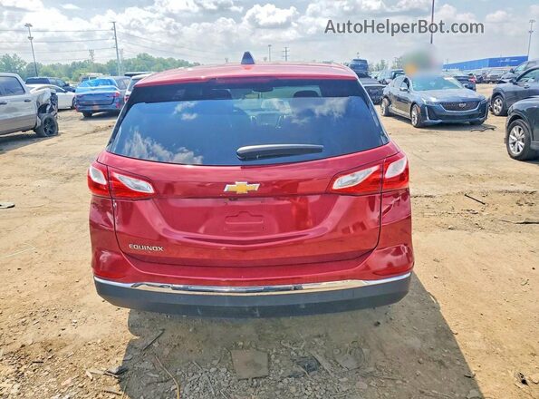 3GNAXJEV1JS642299 2018 CHEVROLET EQUINOX Red უკანა ხედი