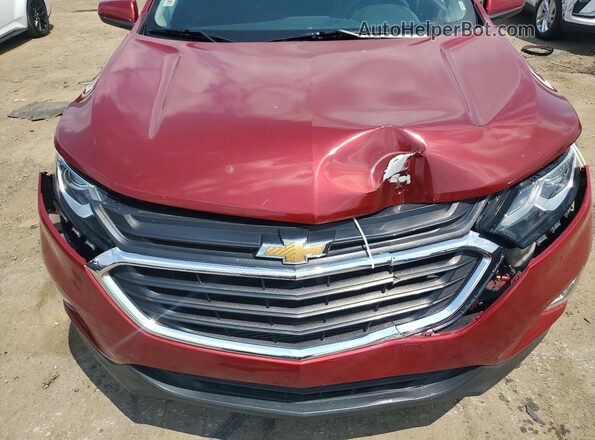3GNAXJEV1JS642299 2018 CHEVROLET EQUINOX Red ძრავის განყოფილების ხედი