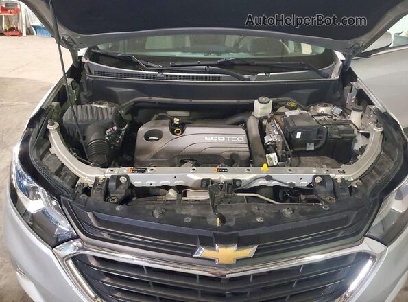 3GNAXJEV2JS530157 2018 CHEVROLET EQUINOX Silver ძრავის განყოფილების ხედი