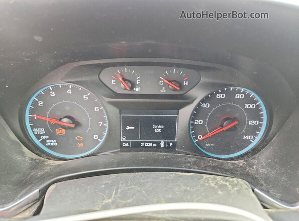 3GNAXJEV6JS525527 2018 CHEVROLET EQUINOX Белый Вид щитка приборов
