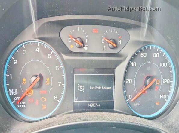 3GNAXJEV6JS559323 2018 CHEVROLET EQUINOX White Widok zestawu wskaźników