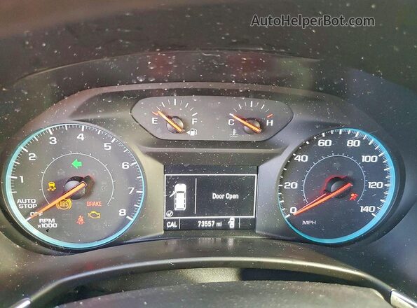 3GNAXJEV7JL121601 2018 CHEVROLET EQUINOX Gray Widok zestawu wskaźników
