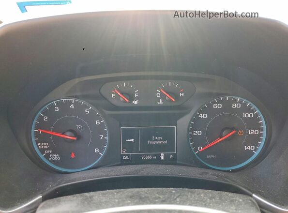 3GNAXJEV7JS603250 2018 CHEVROLET EQUINOX Gray Вид щитка приладів