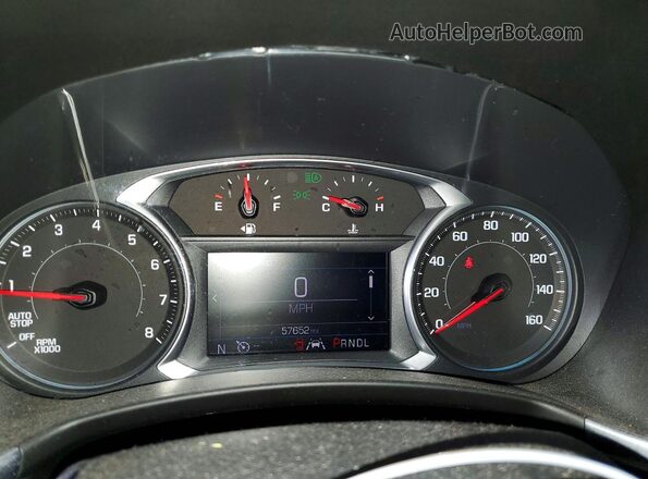 3GNAXJEV8LS550304 2020 CHEVROLET EQUINOX Gray Widok zestawu wskaźników