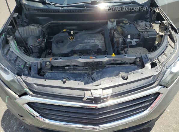 3GNAXJEVXJS617062 2018 CHEVROLET EQUINOX Gray Vista del compartimento del motor