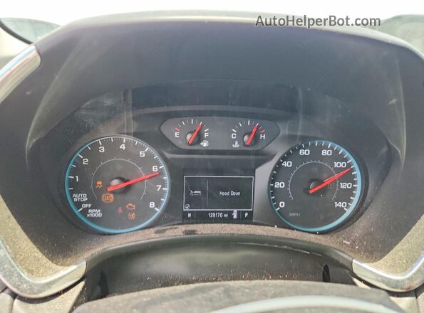 3GNAXJEVXJS617062 2018 CHEVROLET EQUINOX Gray Vista del cuadro de instrumentos