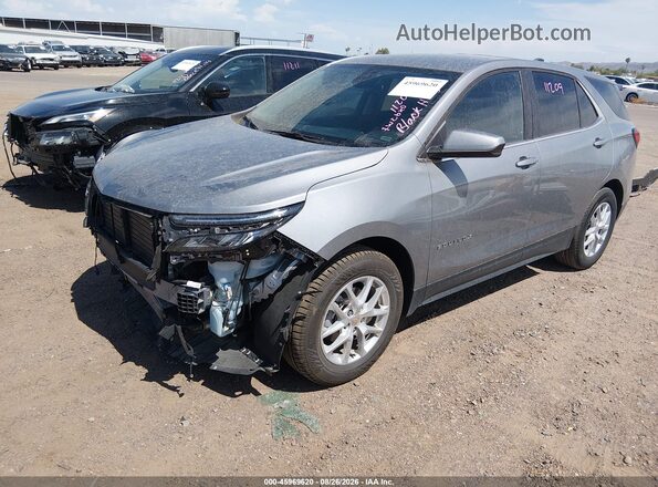 3GNAXKEG1RL337236 2024 CHEVROLET EQUINOX Silver წინა მარცხენა ხედი სამი მეოთხედიდან