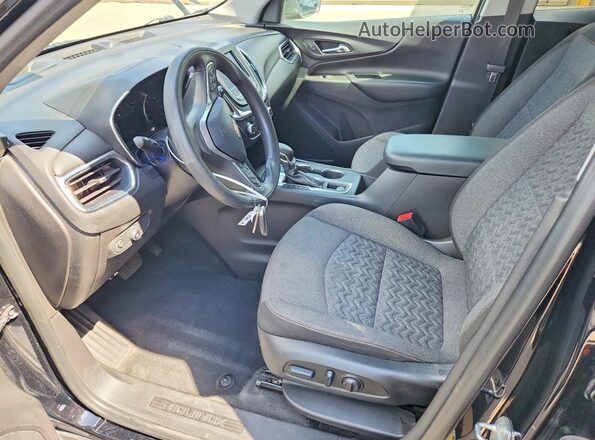 3GNAXKEG4PL186597 2023 CHEVROLET EQUINOX Черный Вид салона спереди