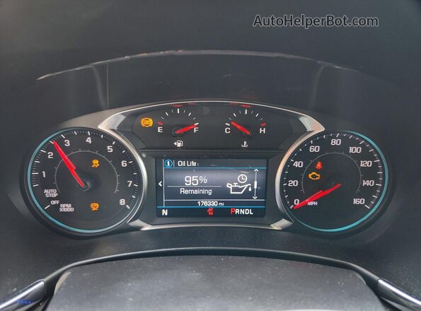 3GNAXKEG4PL186597 2023 CHEVROLET EQUINOX Черный Вид щитка приборов