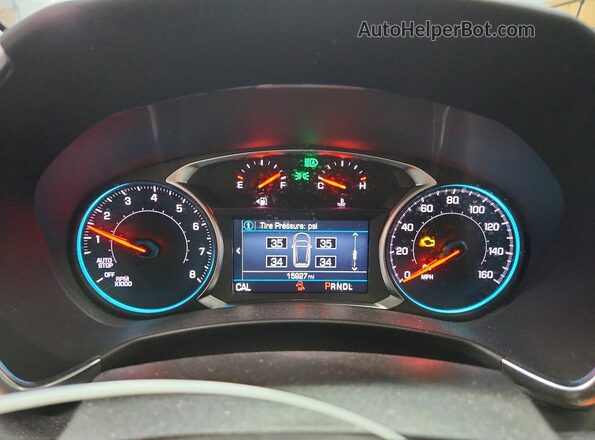 3GNAXKEG8RL131220 2024 CHEVROLET EQUINOX Blue ხელსაწყოთა პანელის ხედი