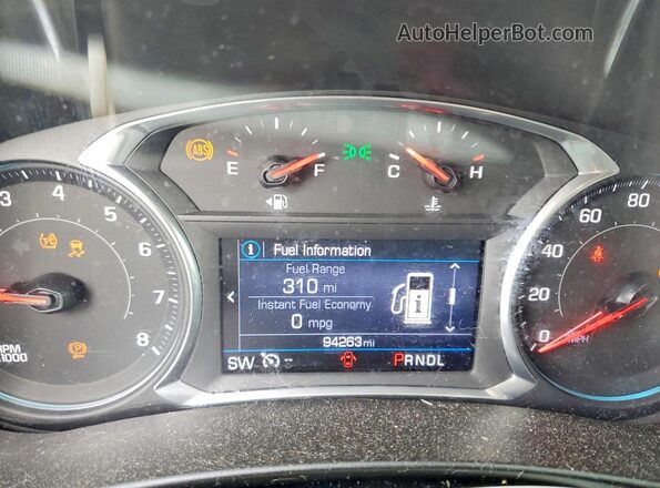 3GNAXKEV1LS518185 2020 CHEVROLET EQUINOX Silver Widok zestawu wskaźników