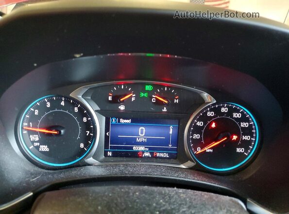 3GNAXKEV1ML324221 2021 CHEVROLET EQUINOX Red Widok zestawu wskaźników