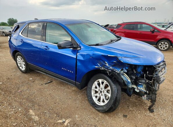 3GNAXKEV2KS528612 2019 CHEVROLET EQUINOX Синий Передняя правая четверть