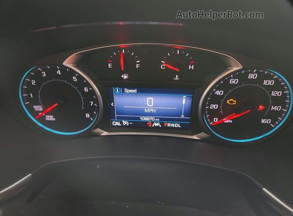 3GNAXKEV2LS575592 2020 CHEVROLET EQUINOX Silver Вид щитка приладів
