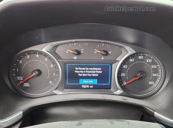 3GNAXKEV5LL329954 2020 CHEVROLET EQUINOX Black Widok zestawu wskaźników