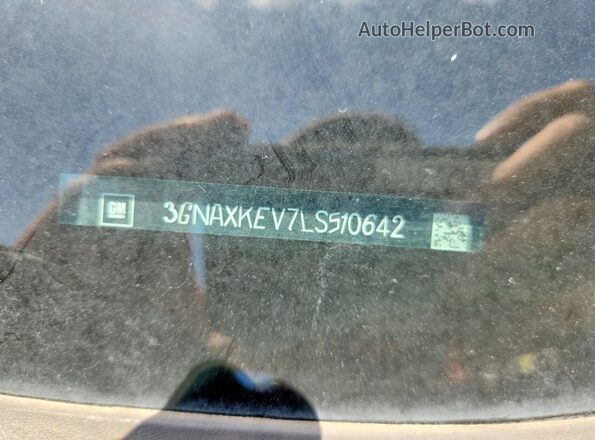 3GNAXKEV7LS510642 2020 CHEVROLET EQUINOX Red Вид наклейки з VIN-кодом