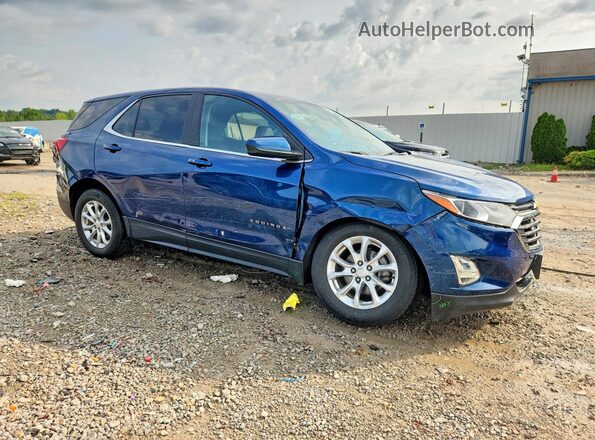 3GNAXKEV7ML383452 2021 CHEVROLET EQUINOX Blue Delantero derecho