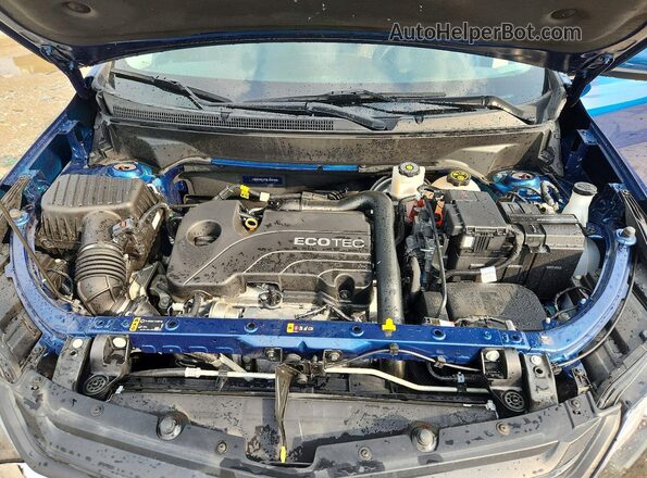 3GNAXKEV7ML383452 2021 CHEVROLET EQUINOX Blue Vista del compartimento del motor