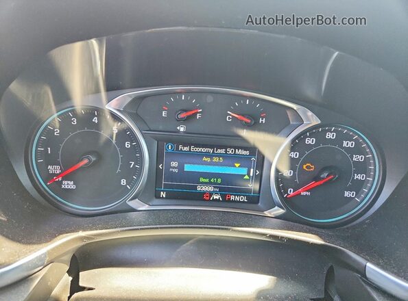 3GNAXKEV7MS123722 2021 CHEVROLET EQUINOX White Widok zestawu wskaźników