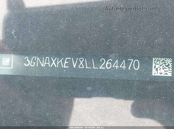 3GNAXKEV8LL264470 2020 CHEVROLET EQUINOX Blue 
