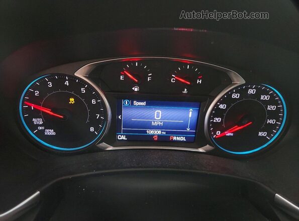 3GNAXKEV8LS531404 2020 CHEVROLET EQUINOX Белый Вид щитка приборов