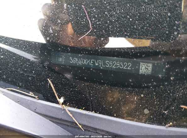 3GNAXKEV9LS525322 2020 CHEVROLET EQUINOX Gray Widok komory silnika