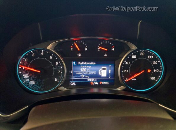 3GNAXKEV9LS664432 2020 CHEVROLET EQUINOX Silver Instrument cluster view