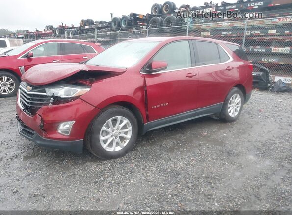 3GNAXKEVXLS589398 2020 CHEVROLET EQUINOX Red წინა მარცხენა ხედი სამი მეოთხედიდან