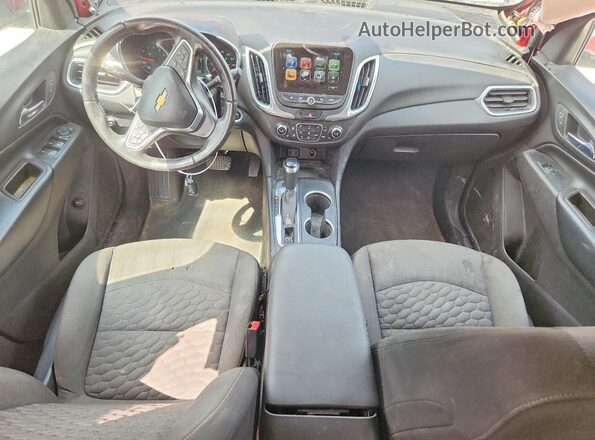 3GNAXKEX4JS612432 2018 CHEVROLET EQUINOX Red Вид панелі приладів