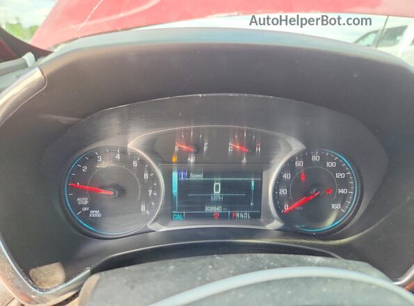 3GNAXKEX4JS612432 2018 CHEVROLET EQUINOX Red Вид щитка приладів