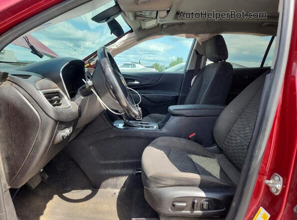 3GNAXKEX4JS612432 2018 CHEVROLET EQUINOX Red Вид салону спереду