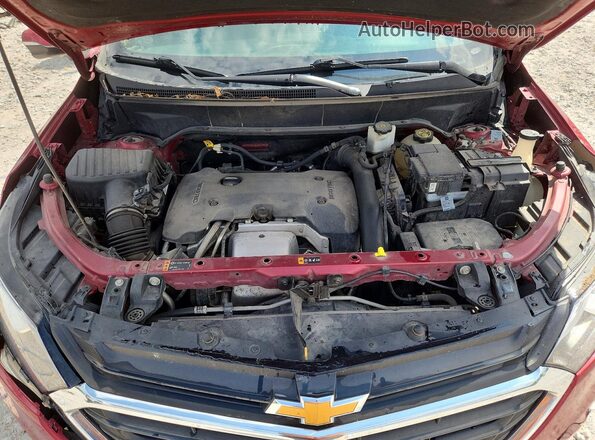 3GNAXKEX4JS612432 2018 CHEVROLET EQUINOX Red Вид задньої частини салону