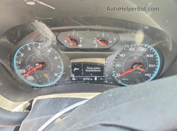 3GNAXKEX7JS625563 2018 CHEVROLET EQUINOX Gray Вид щитка приладів