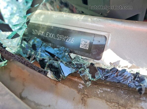 3GNAXLEXXLS591286 2020 CHEVROLET EQUINOX Silver Панорамний вид салону 360°