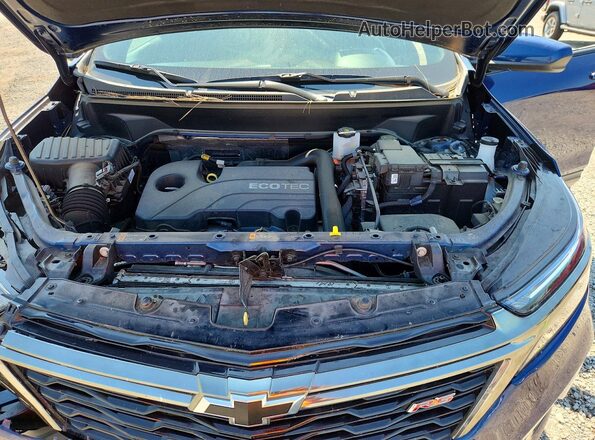 3GNAXMEV1NS229841 2022 CHEVROLET EQUINOX Blue Vista del compartimento del motor