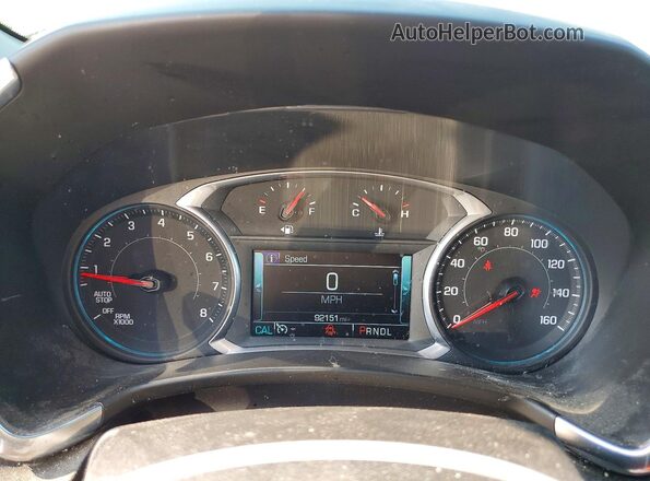 3GNAXMEV8JS618020 2018 CHEVROLET EQUINOX Tan Instrument cluster view