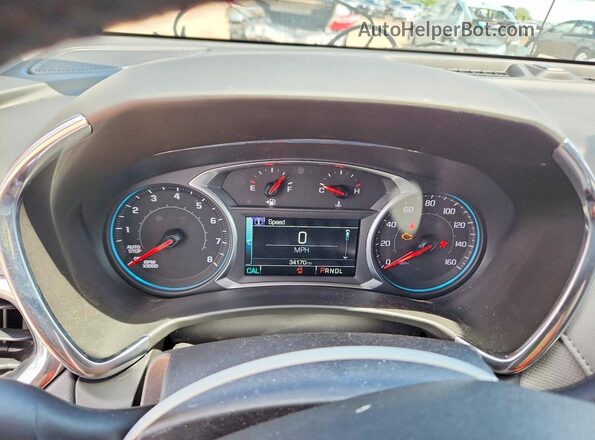 3GNAXMEV9JS547796 2018 CHEVROLET EQUINOX Blue Вид щитка приладів