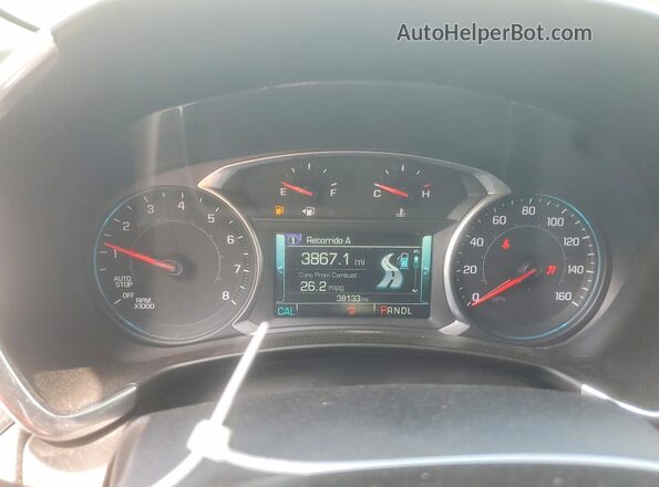 3GNAXNEX4JS615140 2018 CHEVROLET EQUINOX Red Instrument cluster view
