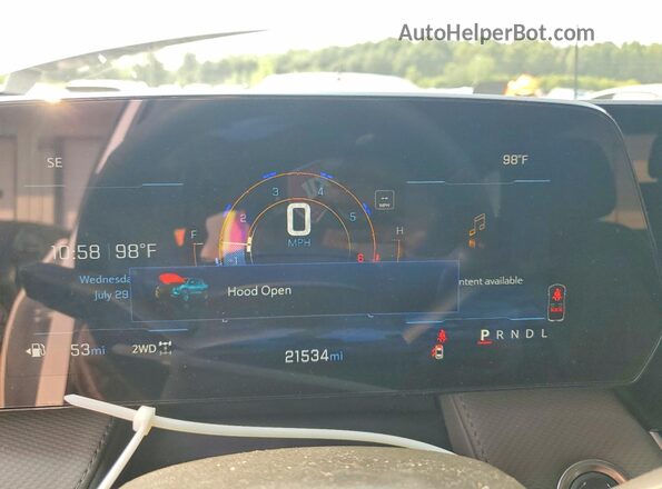 3GNAXPEG5SL317056 2025 CHEVROLET EQUINOX White Vista del cuadro de instrumentos